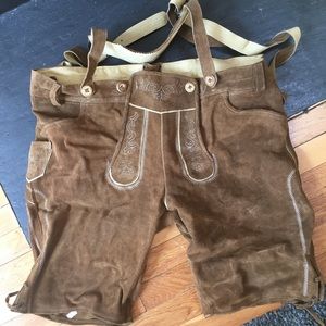 100% Leather Oktoberfest Lederhosen